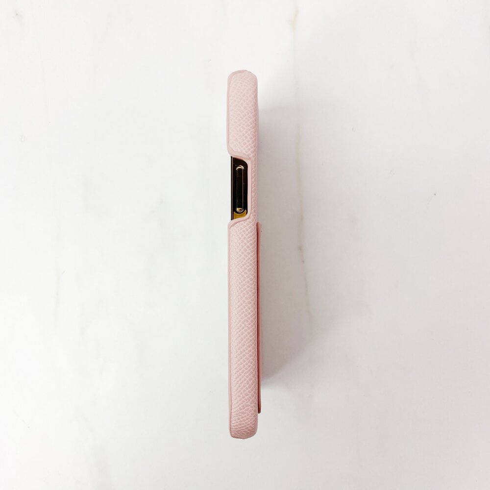 iPhone 14 Series Designer Case with MagSafe - Pale Pink — Valerie Constance  - Personalized Leather Tech Accessories
