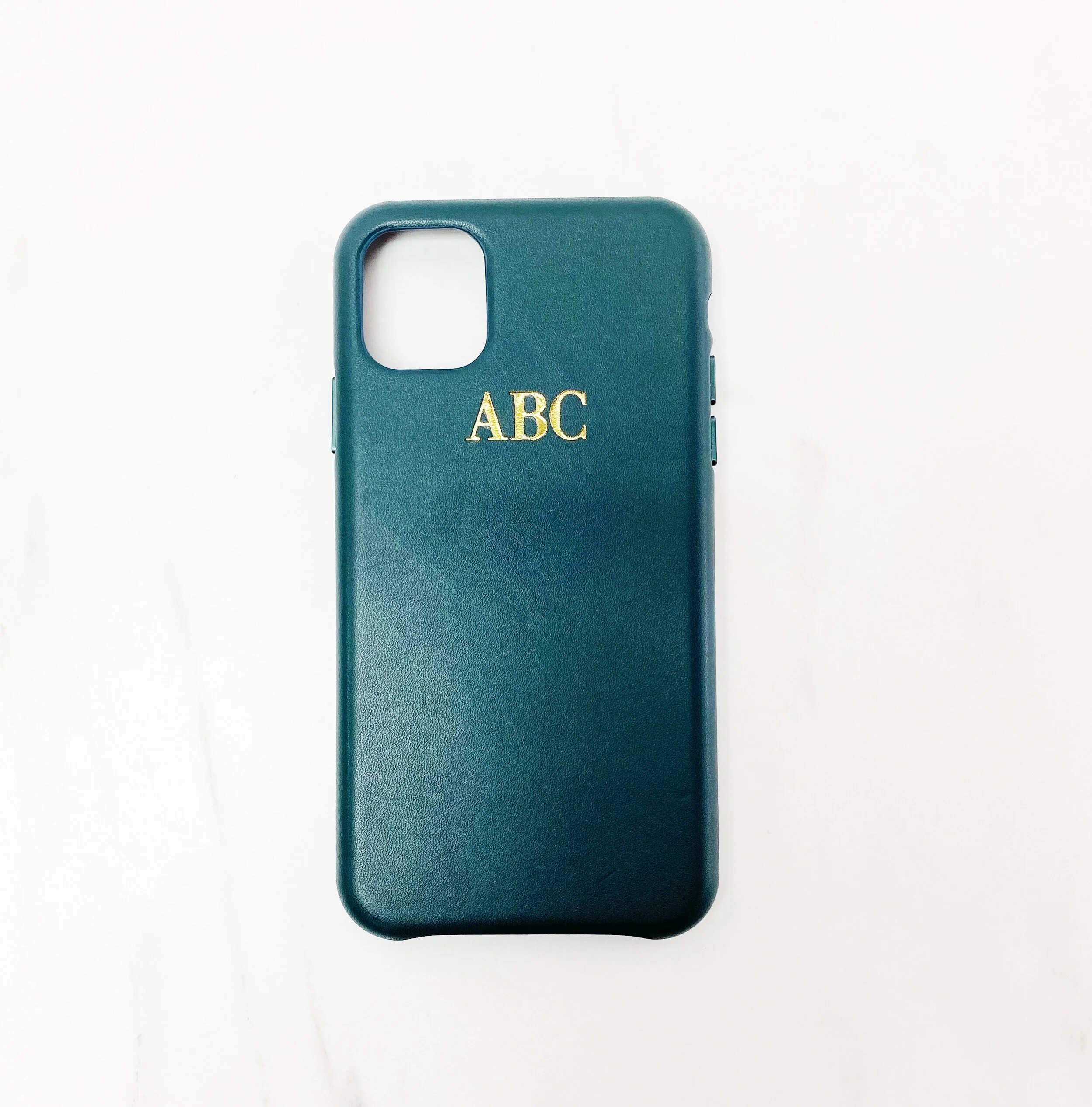 Personalized Custom iPhone 13 12 11 XR X XS Leather Case Card Holder Wallet - Mini Pro Max - Monogram Hot Stamp