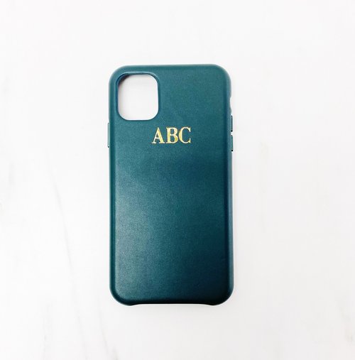 Personalized Leather iPhone 11 Series Cases - Custom Monogram - Pro Max   Valerie Constance - Personalized Leather Tech Accessories