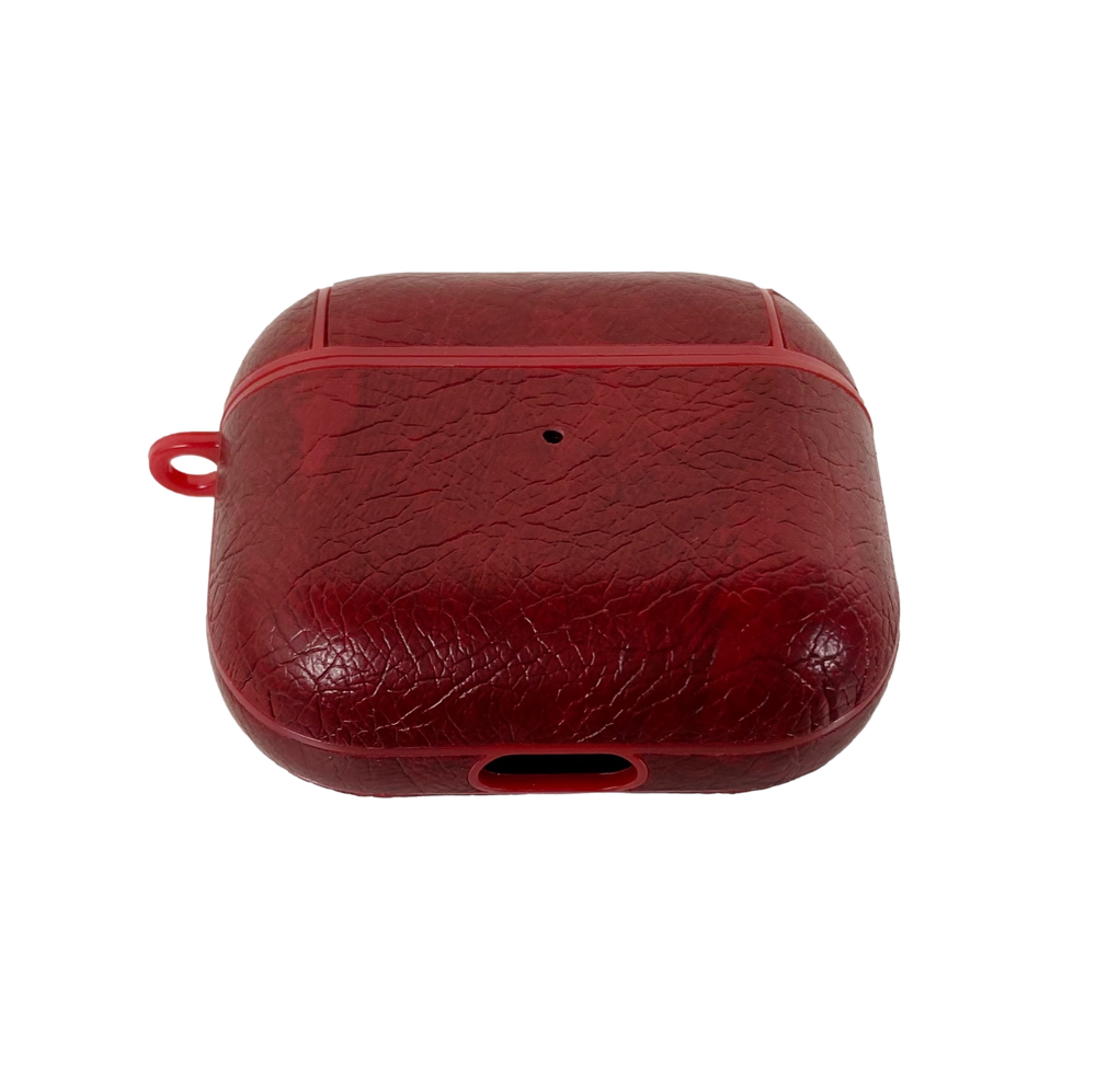 AirPods 3 and Pro Case with Keychain - Burgundy Red — Valerie