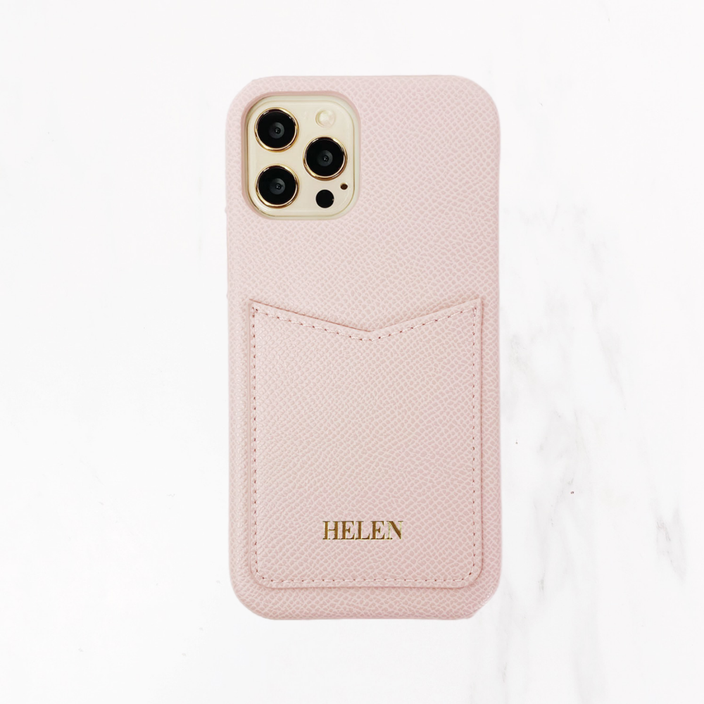 Personalized Custom Pink iPhone 12 Leather Card Holder Wallet Case - Mini Pro Max - Monogram Hot Valerie Constance - Personalized Leather Tech Accessories Personalized Custom Pink iPhone 12 Leather Card Holder Wallet Case - Mini Pro Max - Monogram Hot Valerie Constance - Personalized Leather Tech Accessories