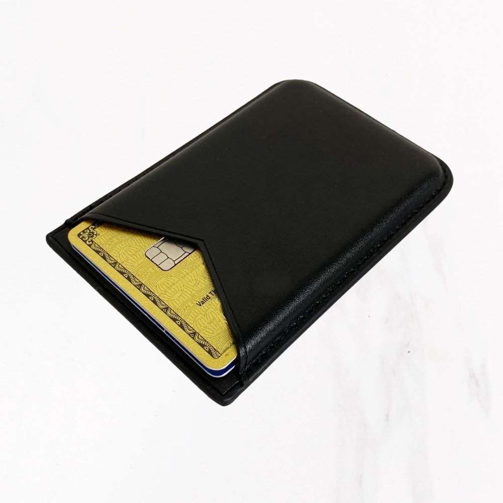 Magsafe Leather Designer Card Holder - Dark Green — Valerie