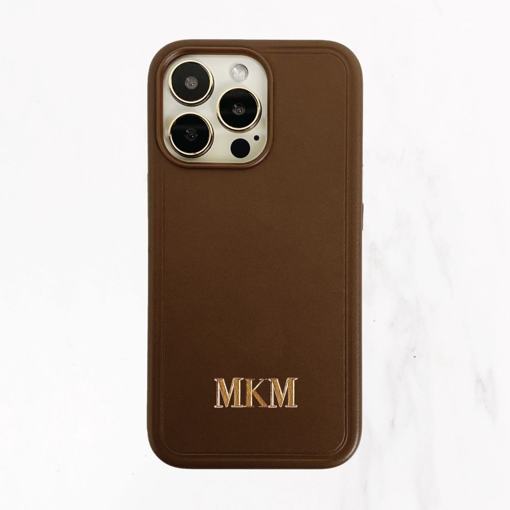 iPhone 13 Series Designer Case - Brown — Valerie Constance - Personalized  Leather Tech Accessories