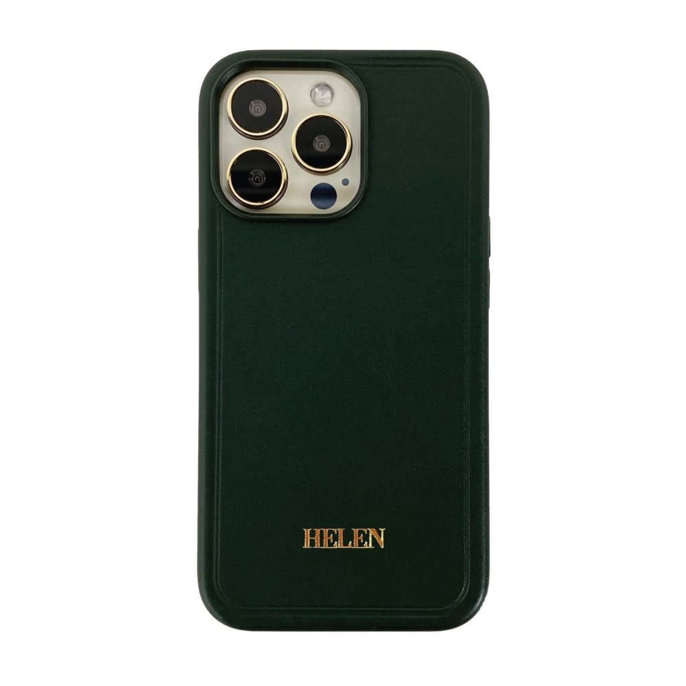 leather phone case with strap Hand and Hide Dual Phone Case for Any 2 Phones Chestnut