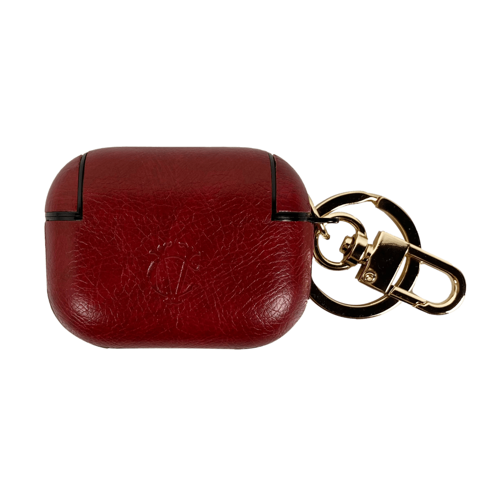 AirPods 3 and Pro Case with Keychain - Burgundy Red — Valerie