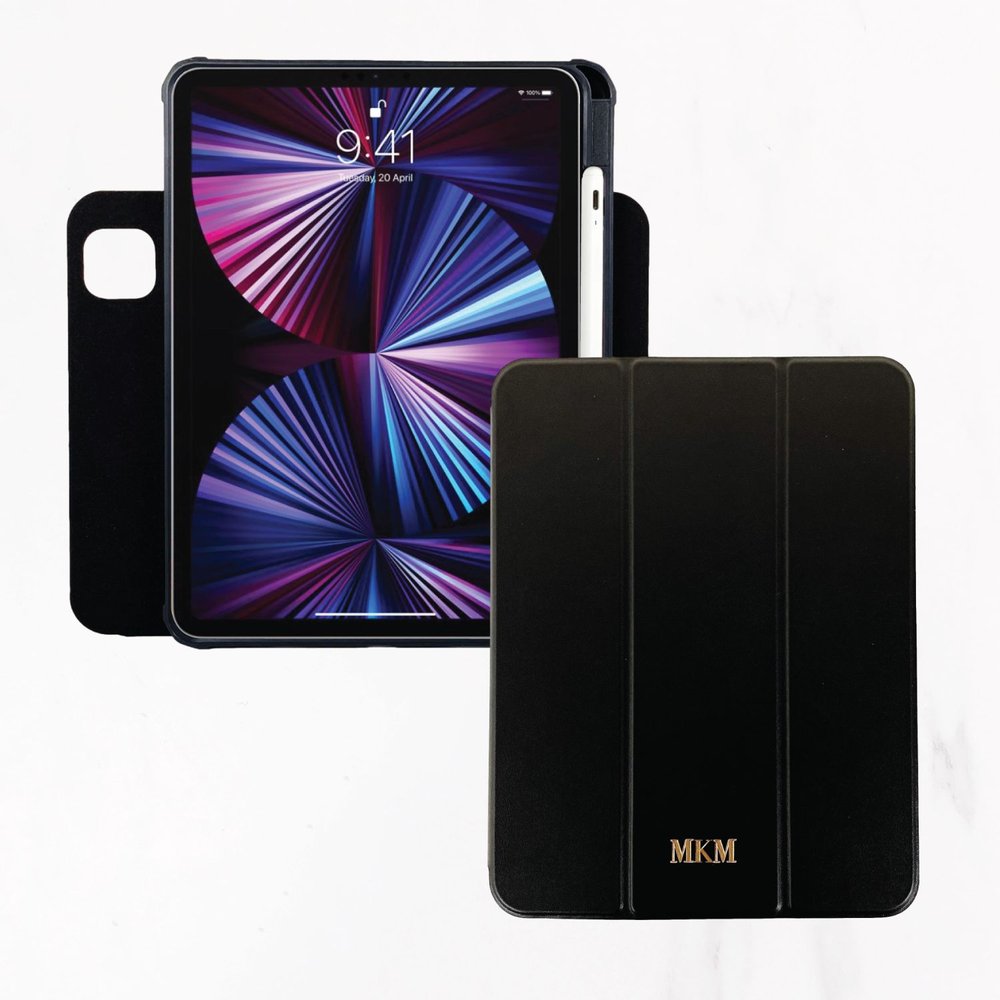 iPad Series - Studio Leather - Black — Valerie Constance - Personalized Leather Tech Accessories