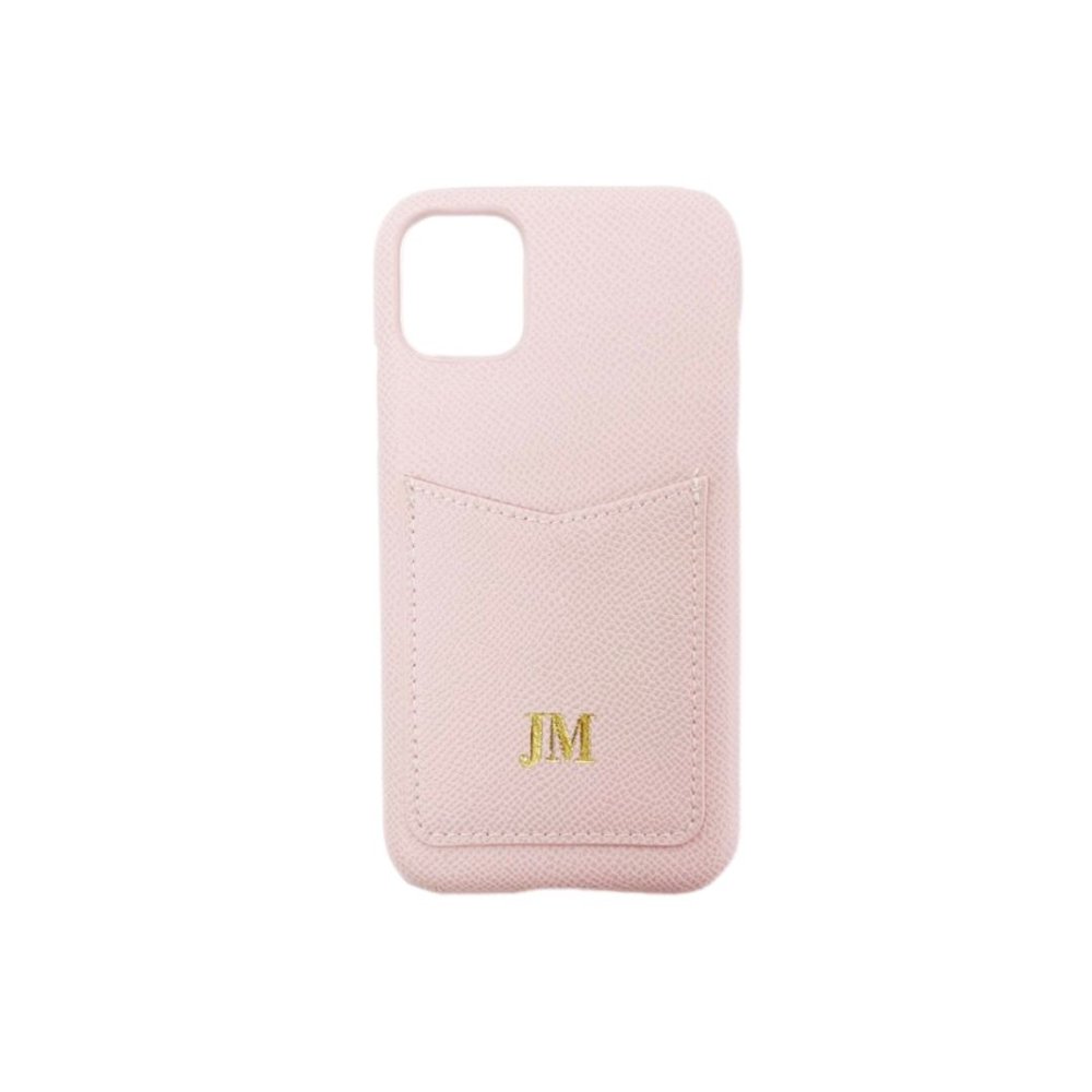 Custom Name Letters Leather Card Holder Case For iphone 14 13 12