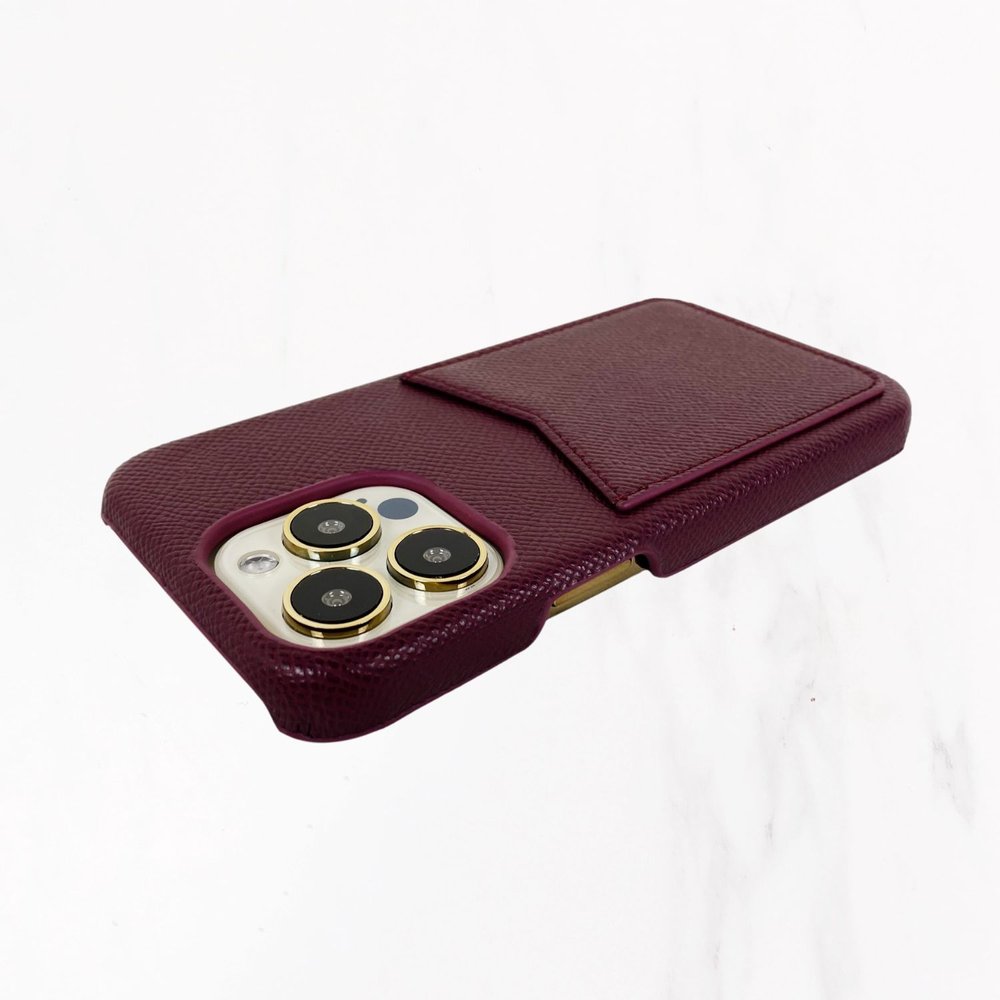 iPhone 13 Series Designer Case - Dark Purple — Valerie Constance -  Personalized Leather Tech Accessories