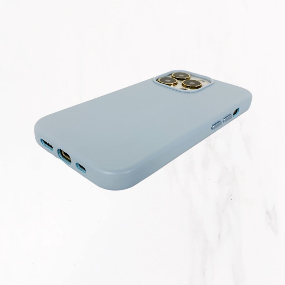 iPhone 13 Series Designer Case - Light Blue — Valerie Constance -  Personalized Leather Tech Accessories