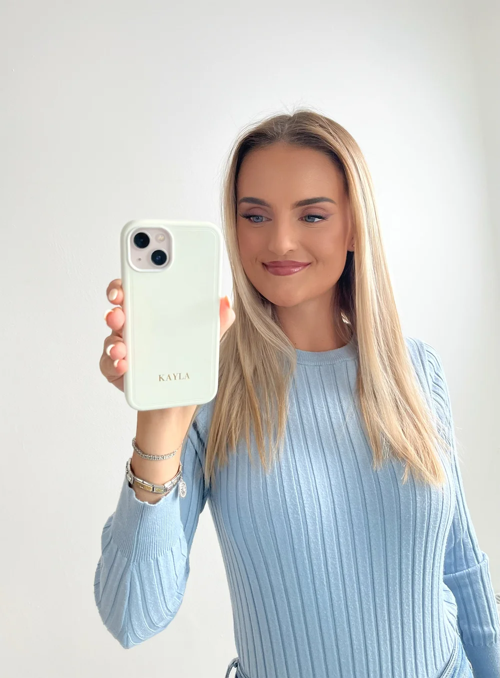 iPhone 14 Series Couture Case with MagSafe Small Font White