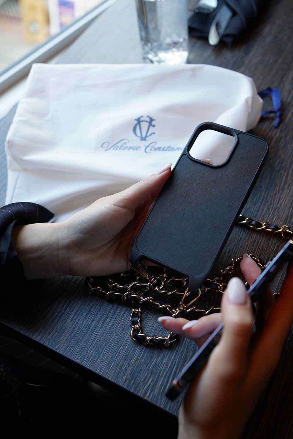 iPhone 13 Series - Crossbody Wallet Case - Black — Valerie Constance -  Personalized Leather Tech Accessories
