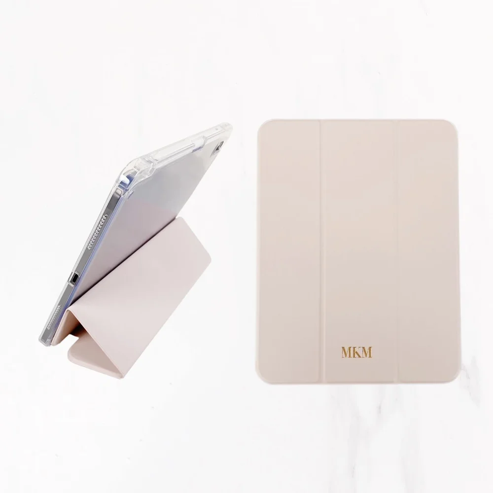 Personalized Custom Pink iPad Leather Case Cover — Valerie