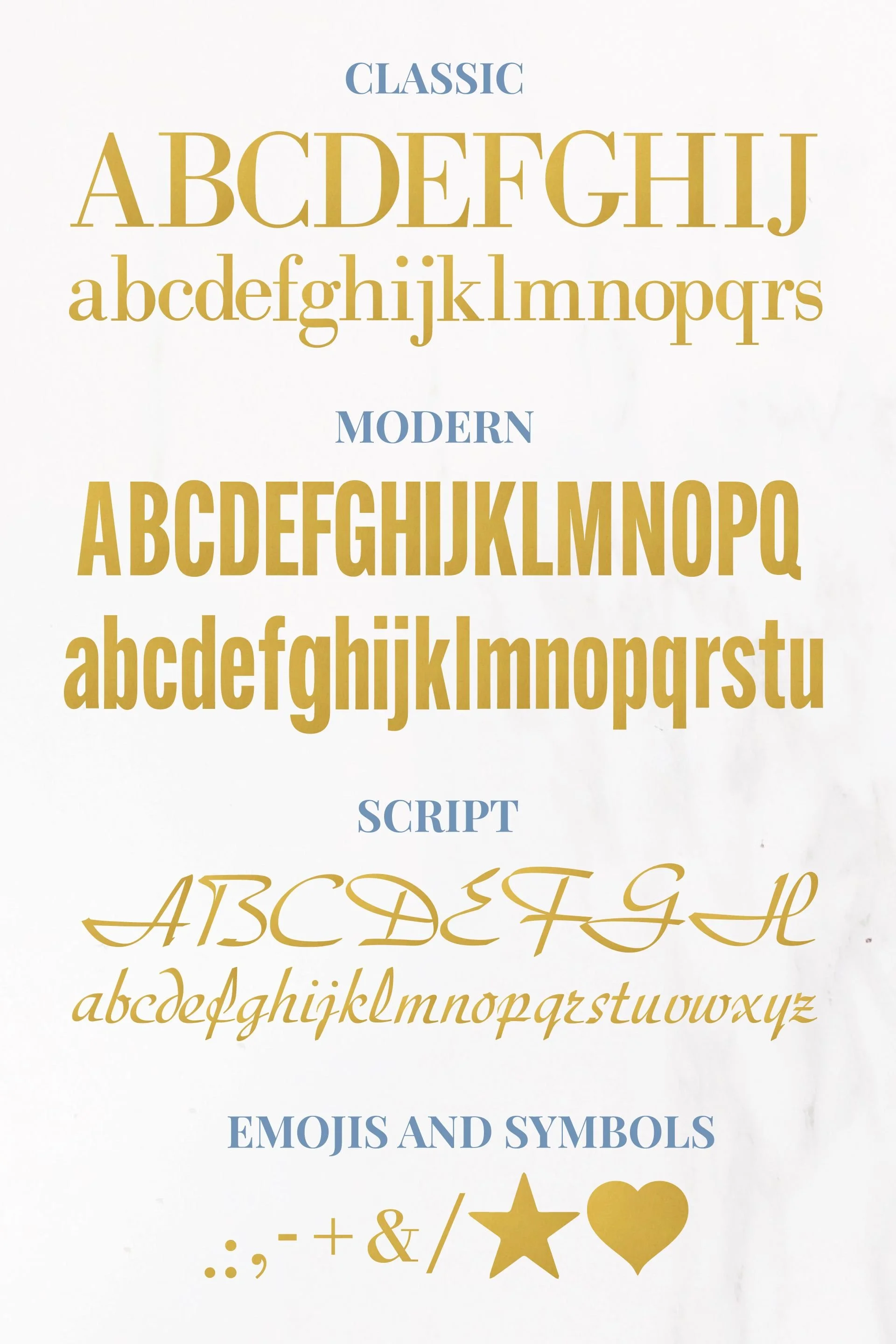Gold Hot Stamp