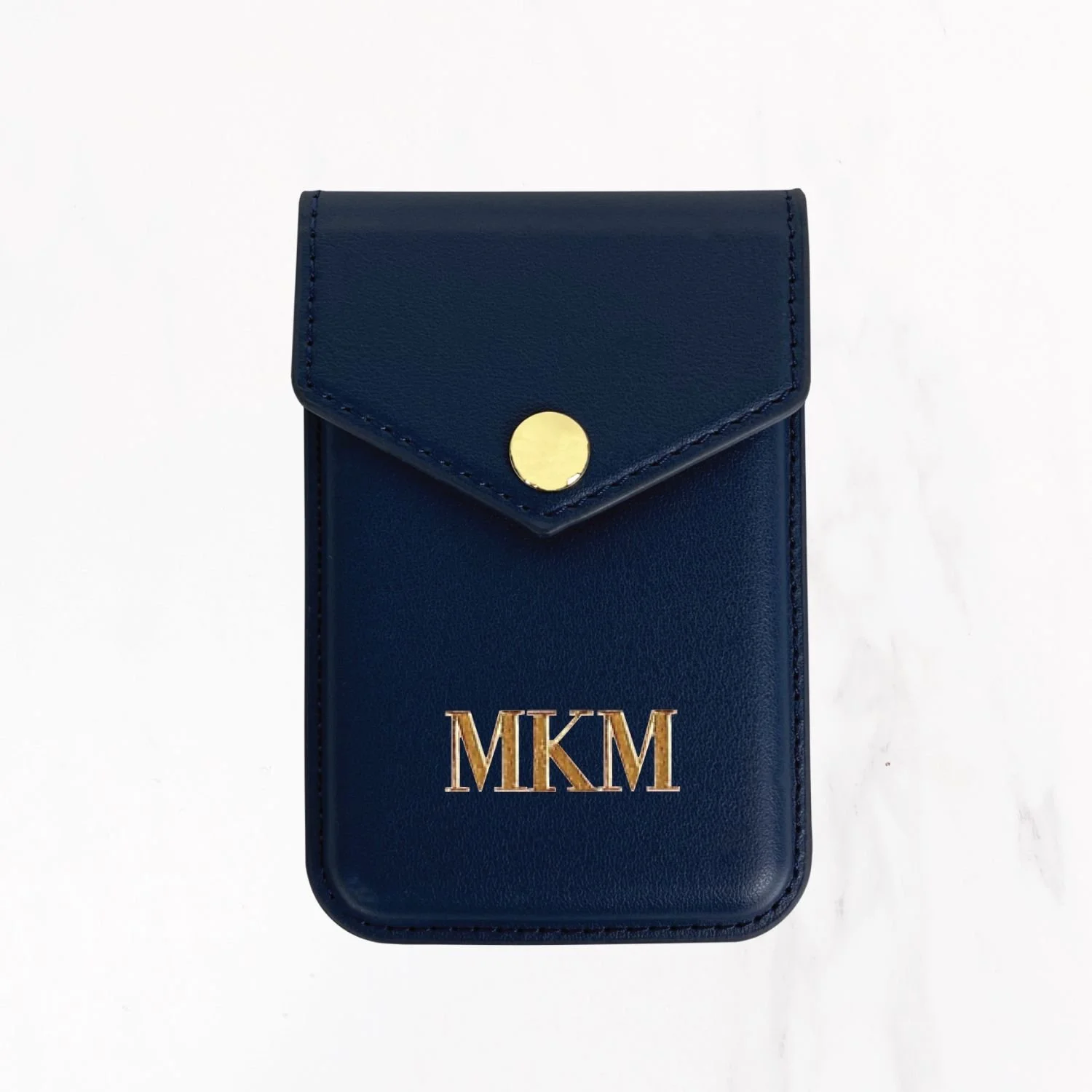 Magsafe Leather Couture Wallet - Midnight Blue