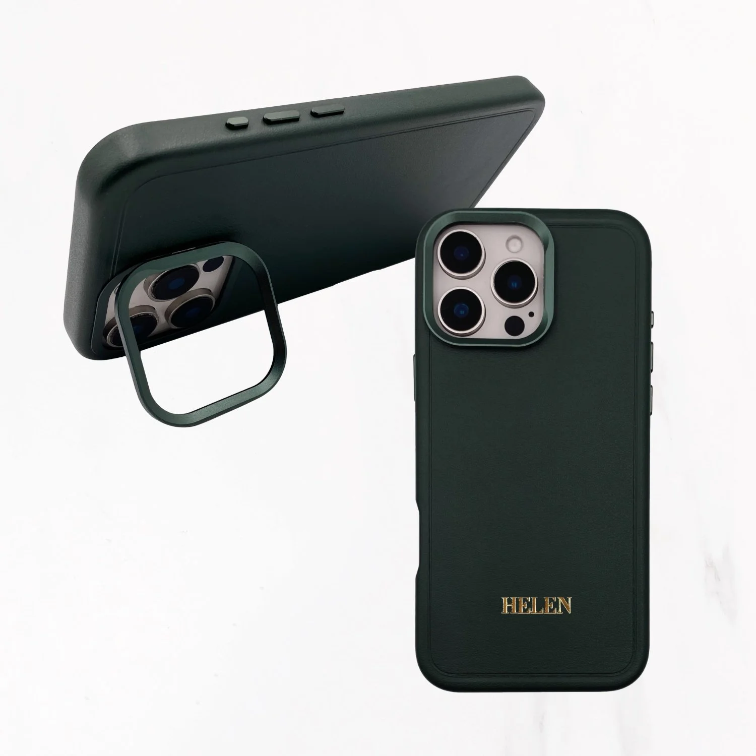 iPhone 16 Series Couture Stand Case with MagSafe - Dark Green