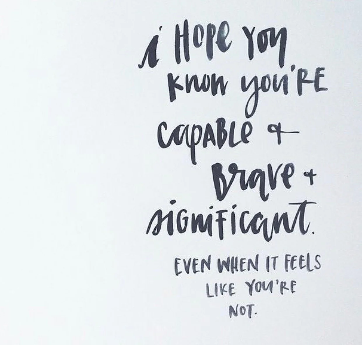 Finding hope in the hopelessness...