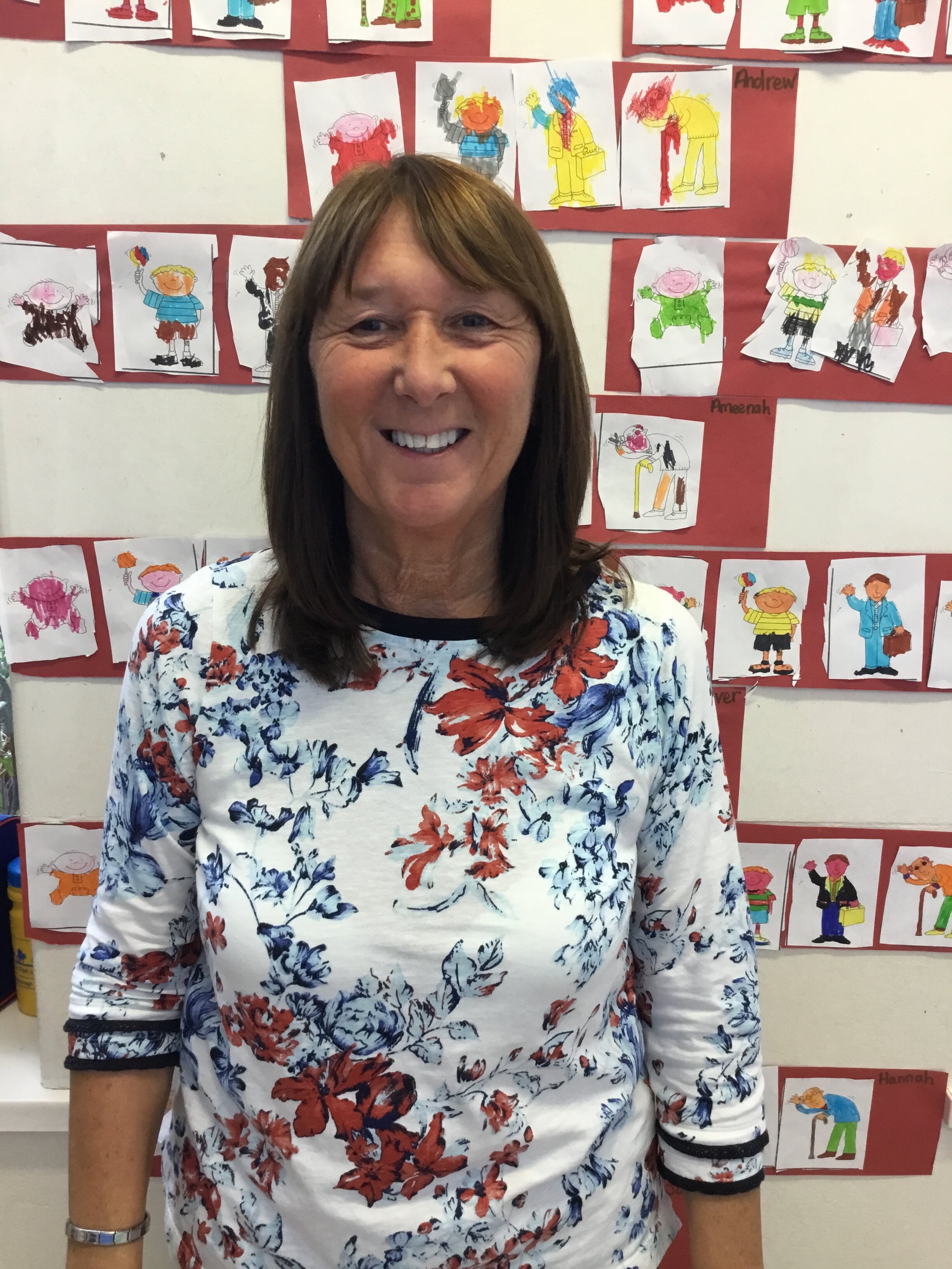 Hello! I’m Mrs Creighton. I’m here to help you with all your work in P1. We are going to have a great year.