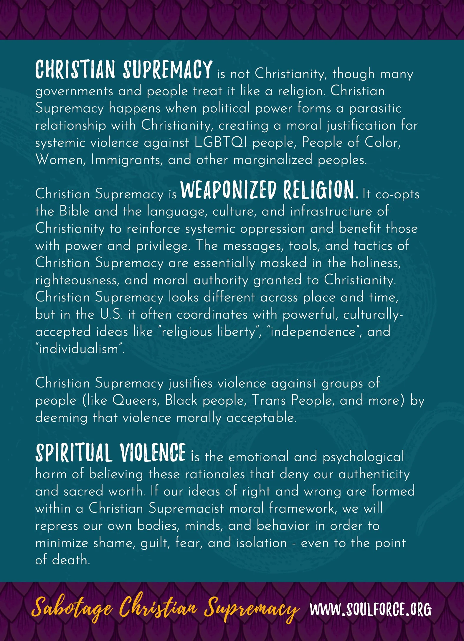 Postcard What is Christian Supremacy 2019 Back5.25.x7.25.jpg