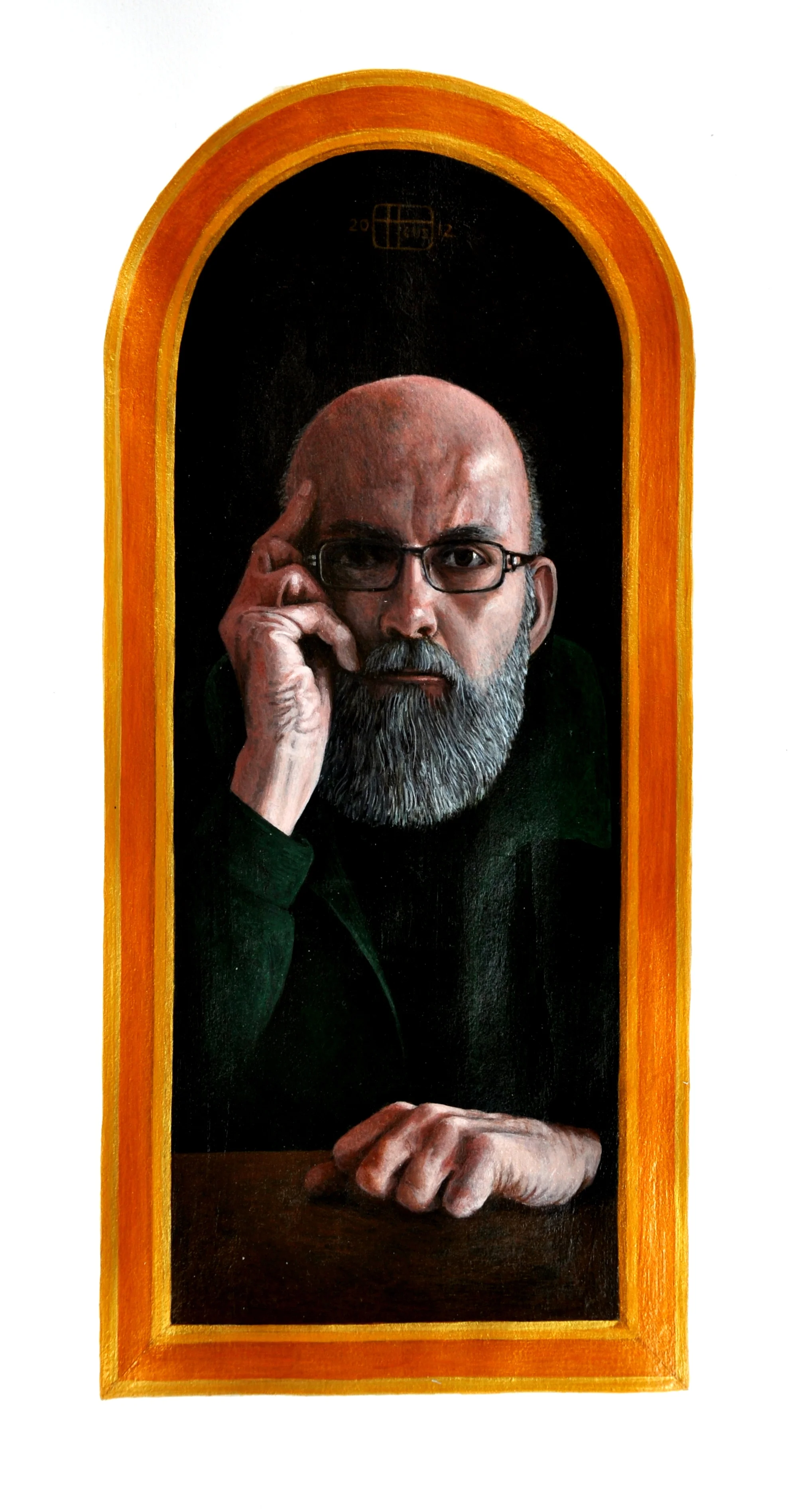  2012, schetsboek 14, acryl 29 x 13,5 cm. 