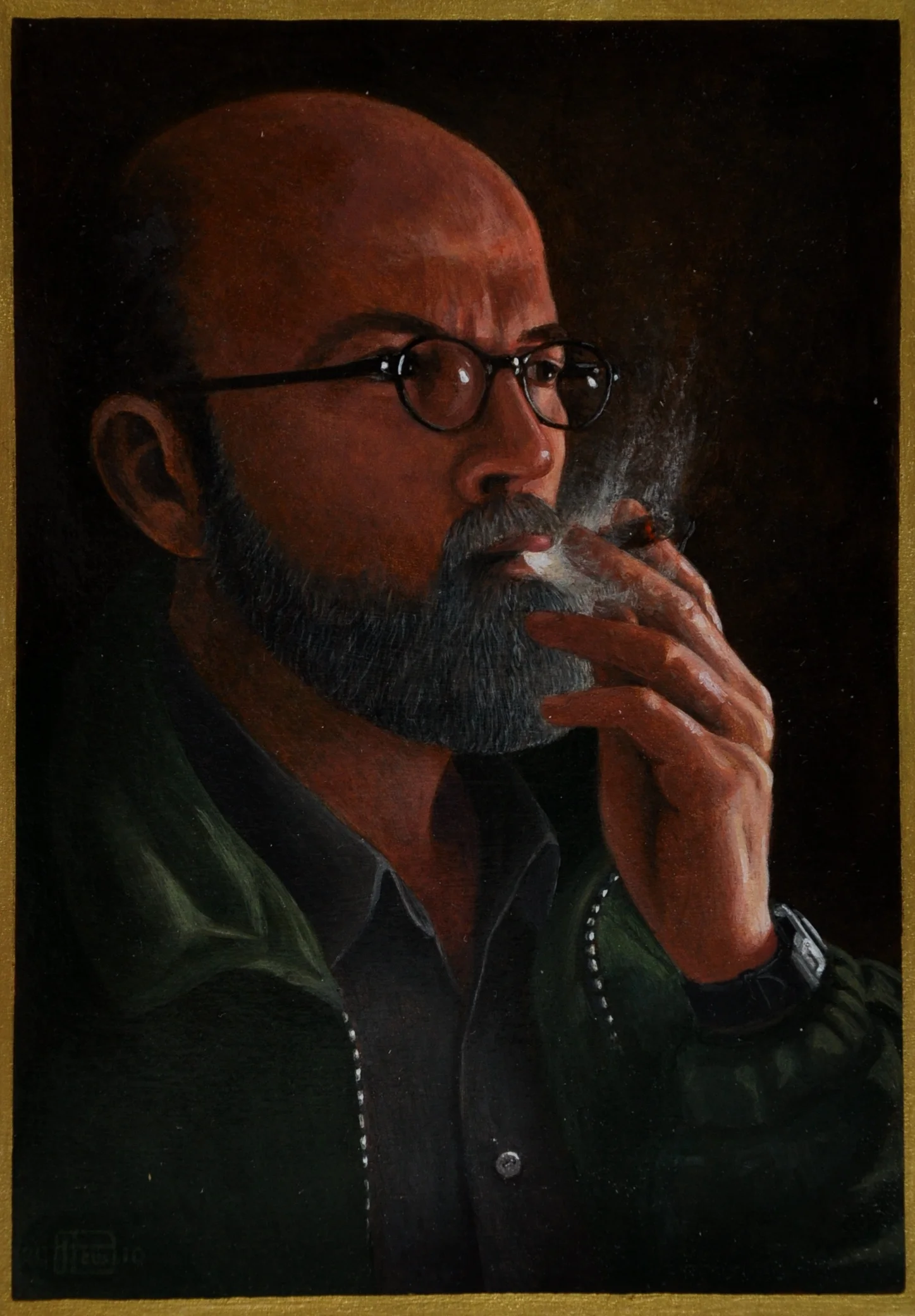  2010, schetsboek 14, acryl, 13 x 18,5 cm. 