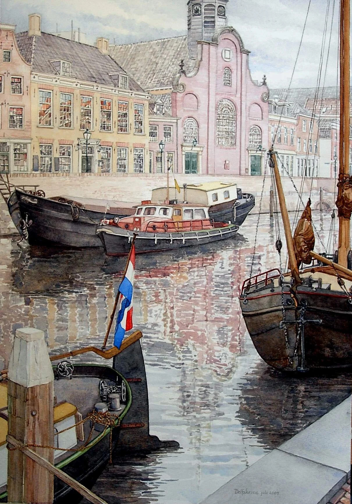 Delfshaven, Achterhaven en Pilgrimfatherskerk