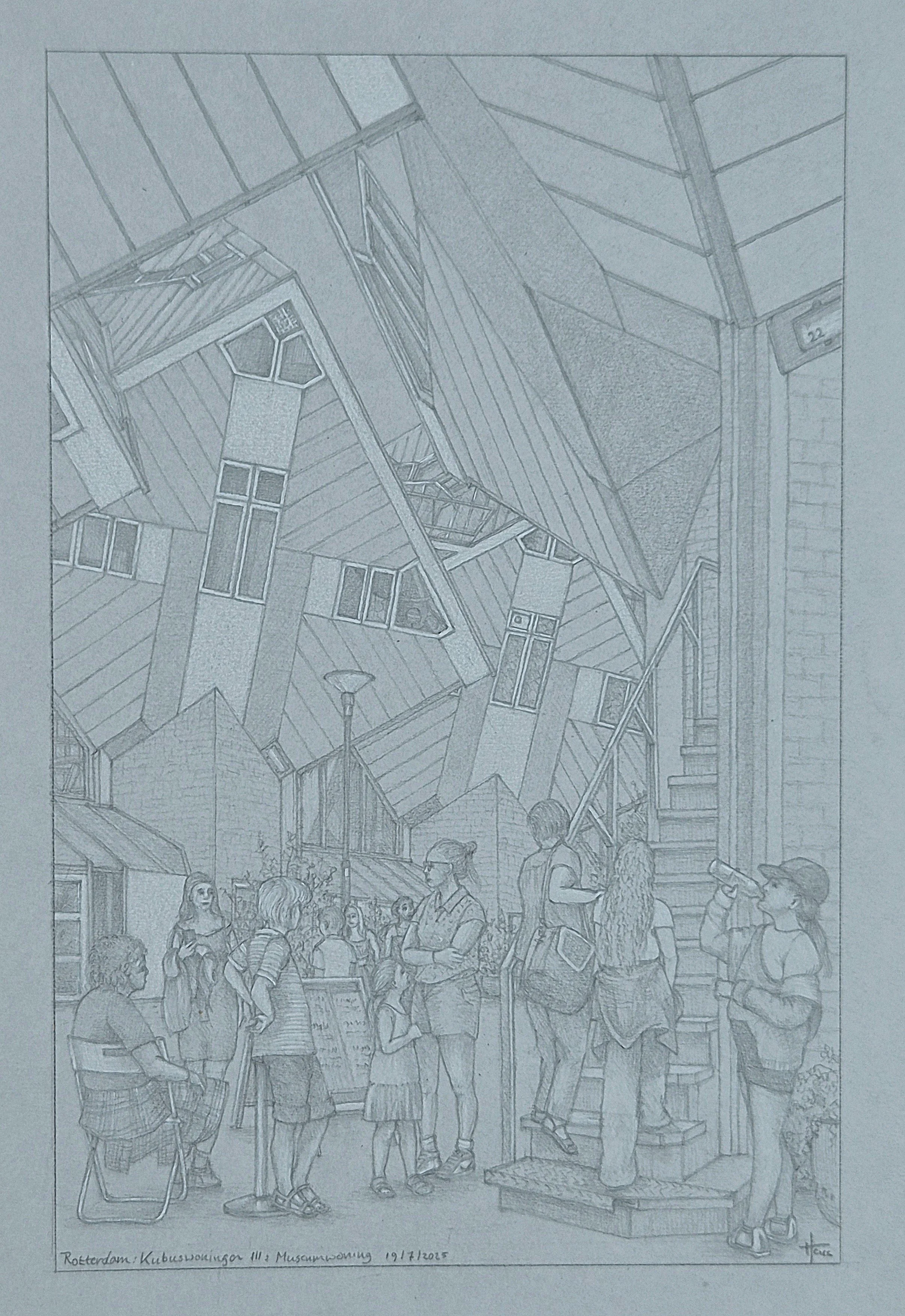 Rotterdam, Kubuswoningen III,het museumhuis
