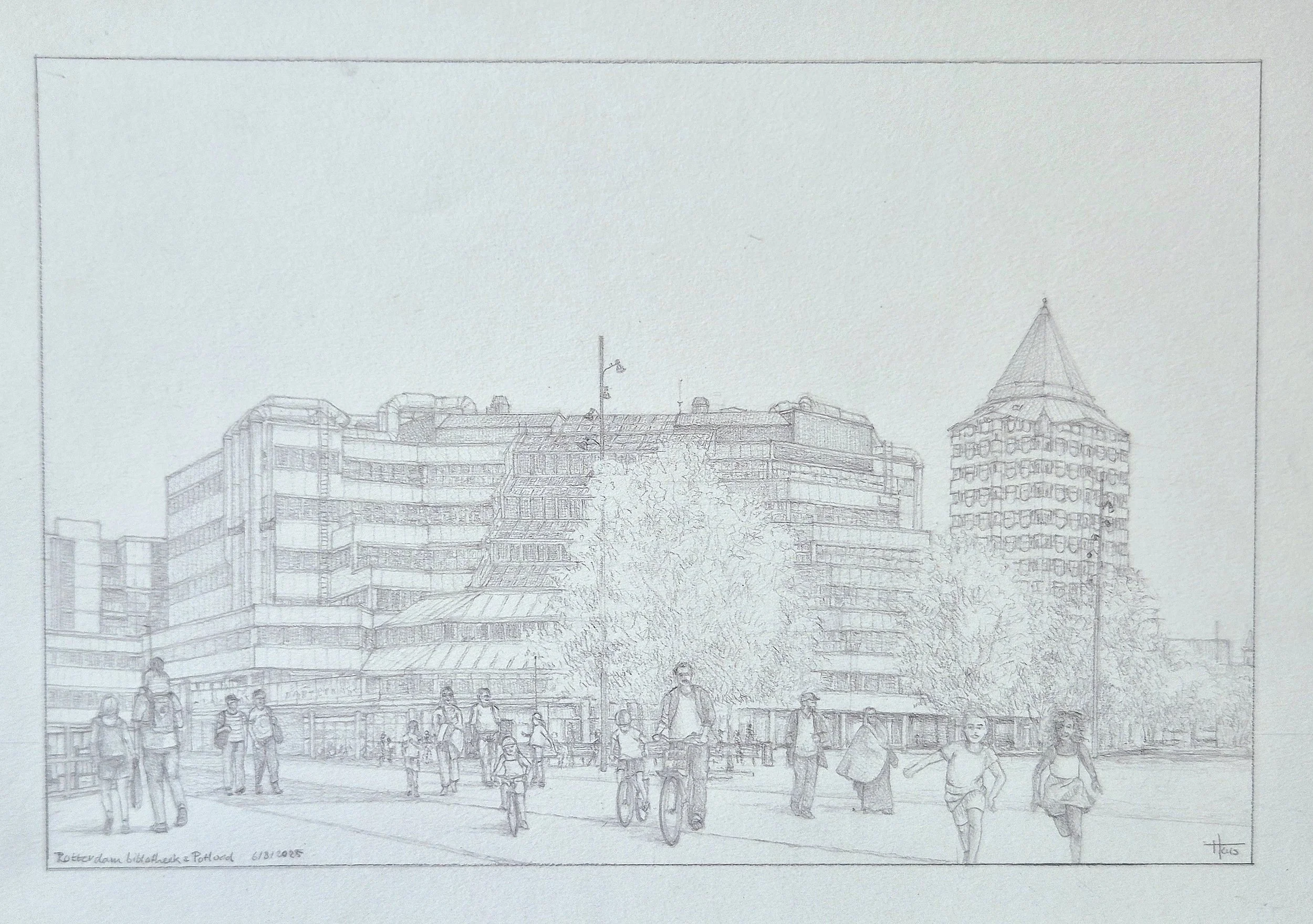 Rotterdam, bibliotheel en Potlood