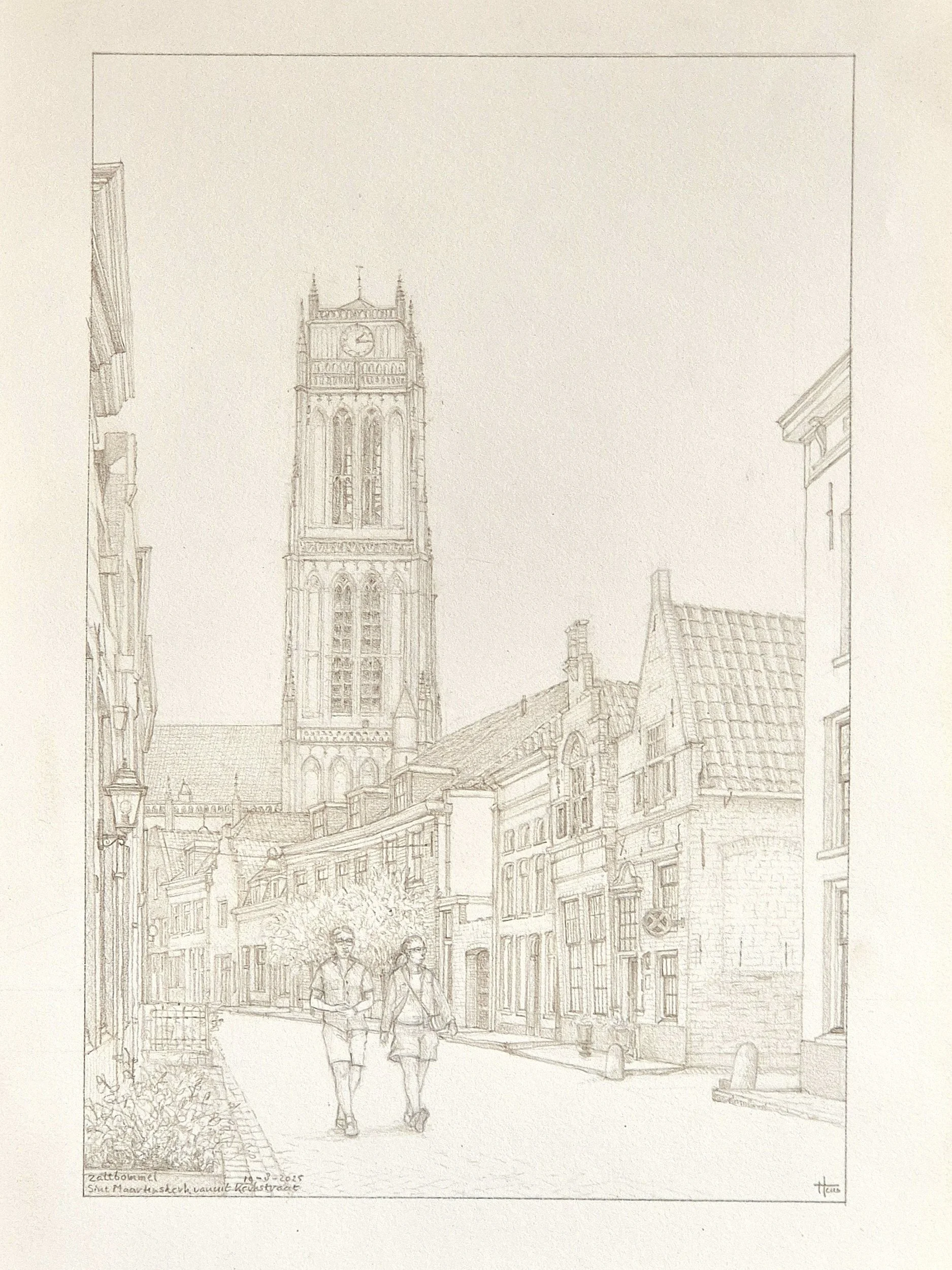 Zaltbommel, Sint Maarten vanuit de Kerkstraat