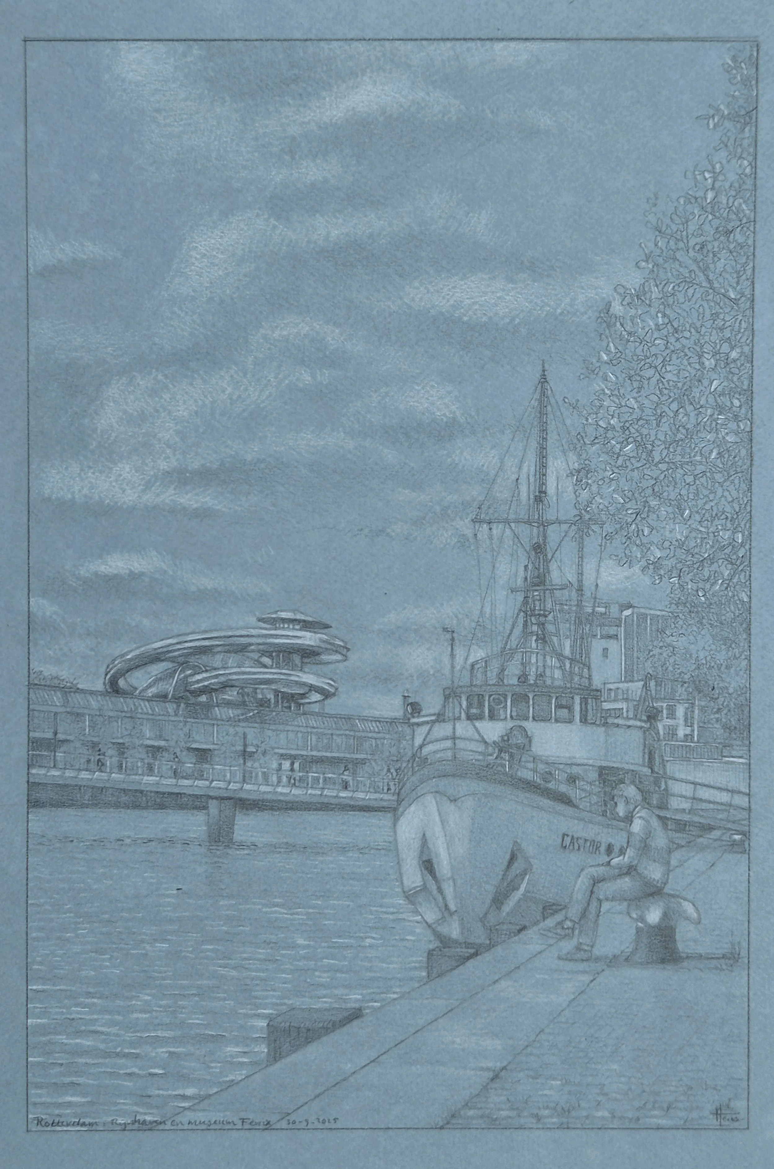 Rotterdam, Rijnhaven met museum Fenix
