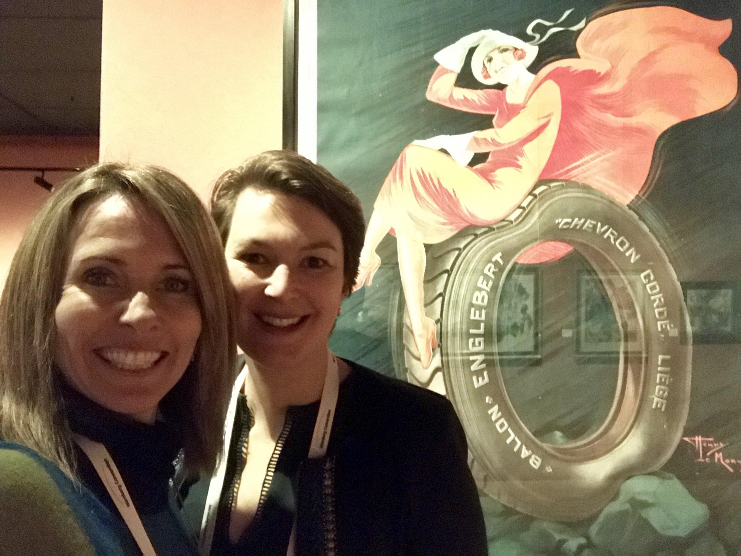Still fresh the first evening at the conference… together with Amanda Armstrong