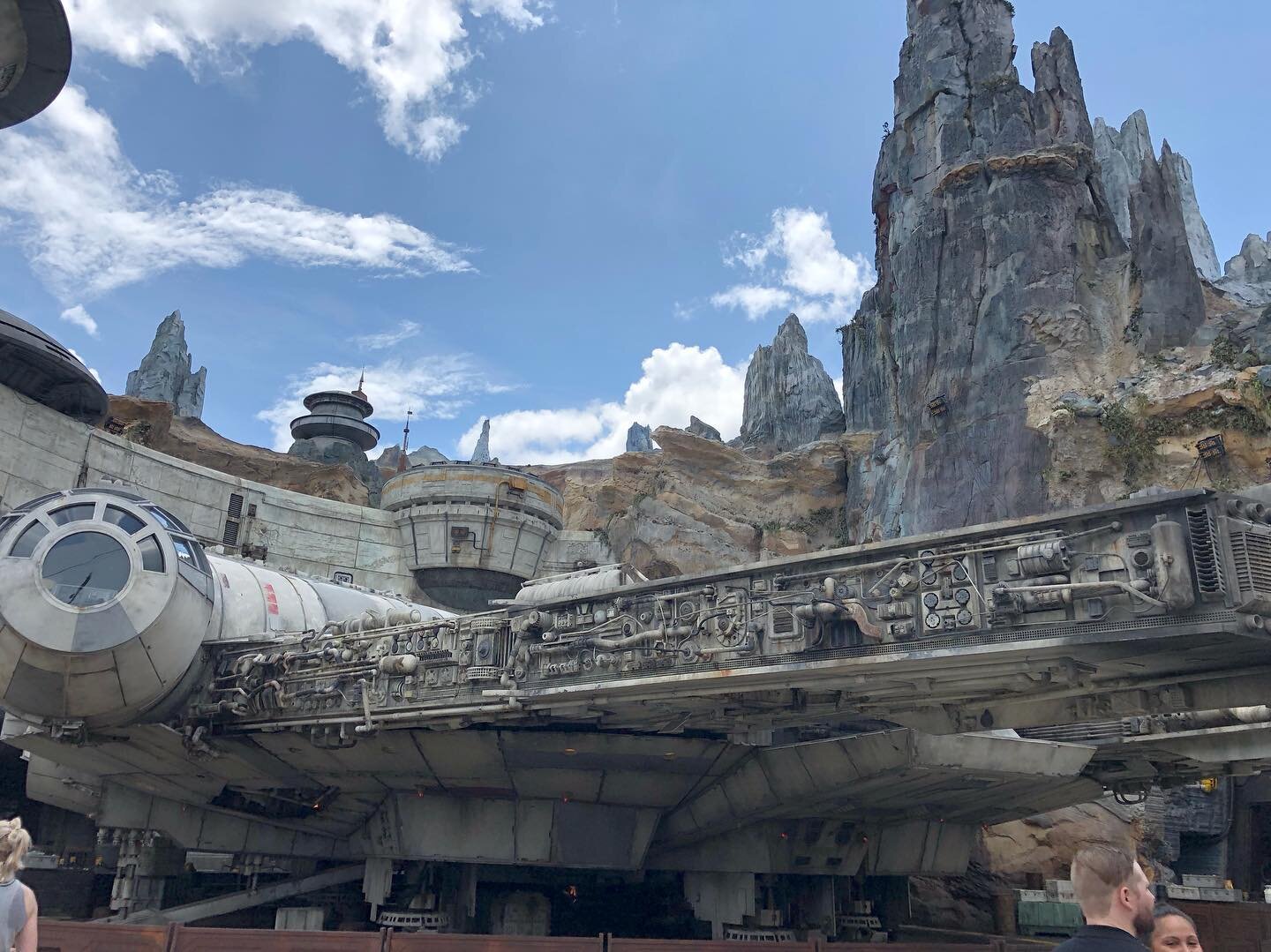 (Slaps roof of ship) This baby can fit so many bad pilots! #galaxysedge