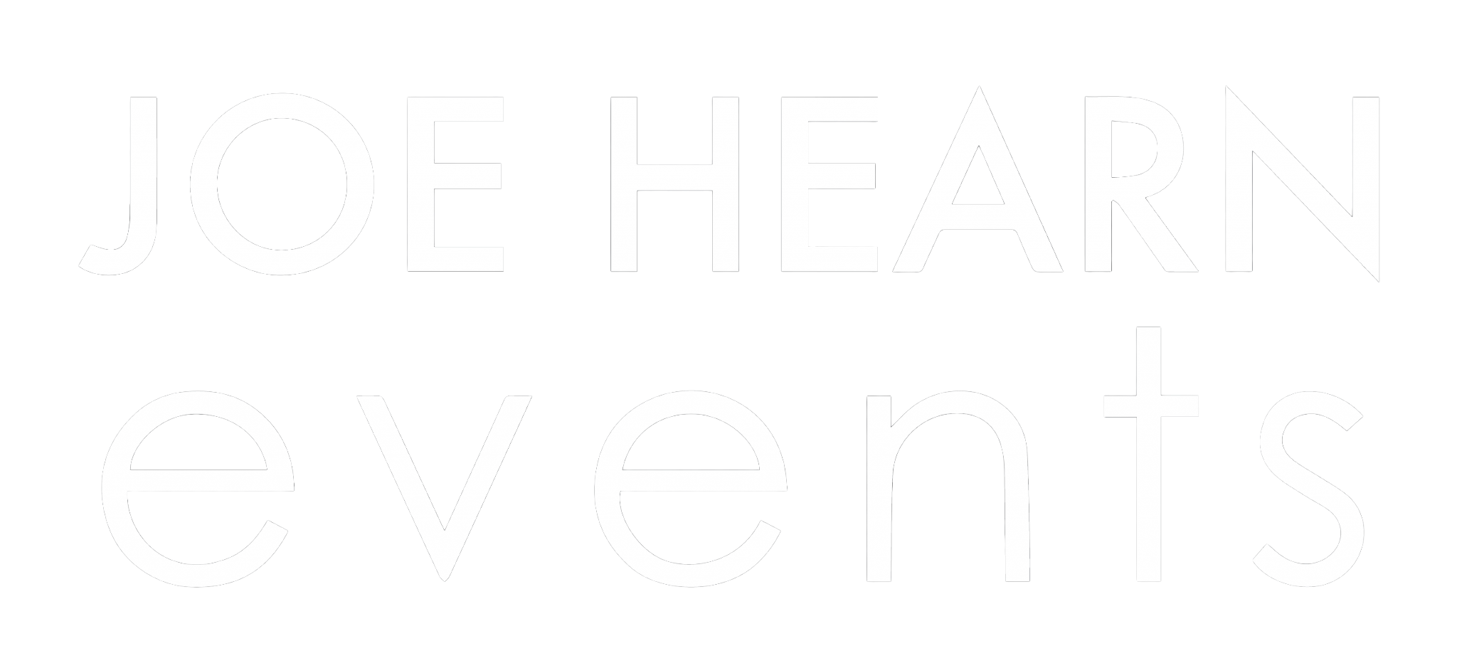 Words that read "Joe Hearn Events."