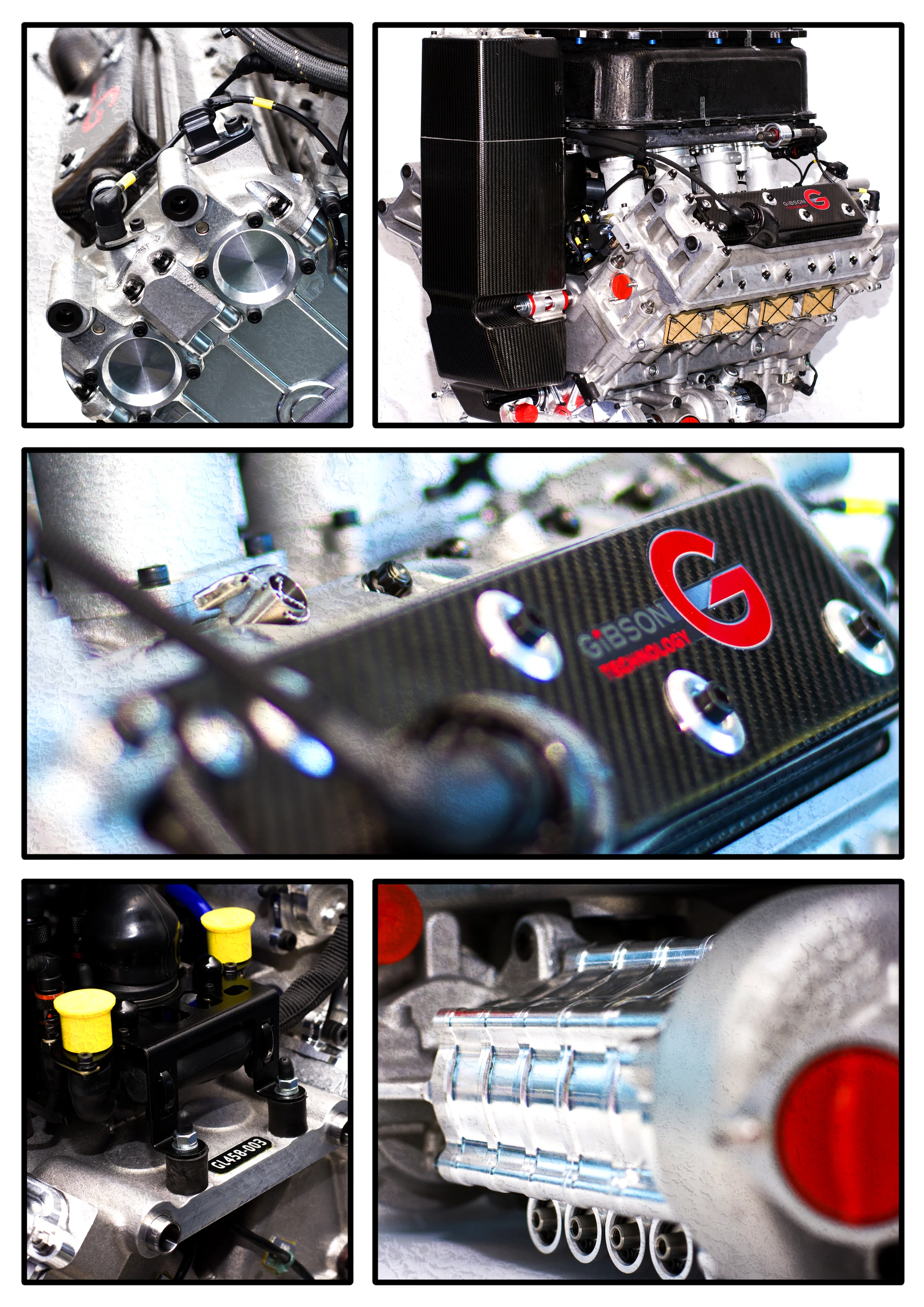 Gibson GL458 LMP1 Engine collage 