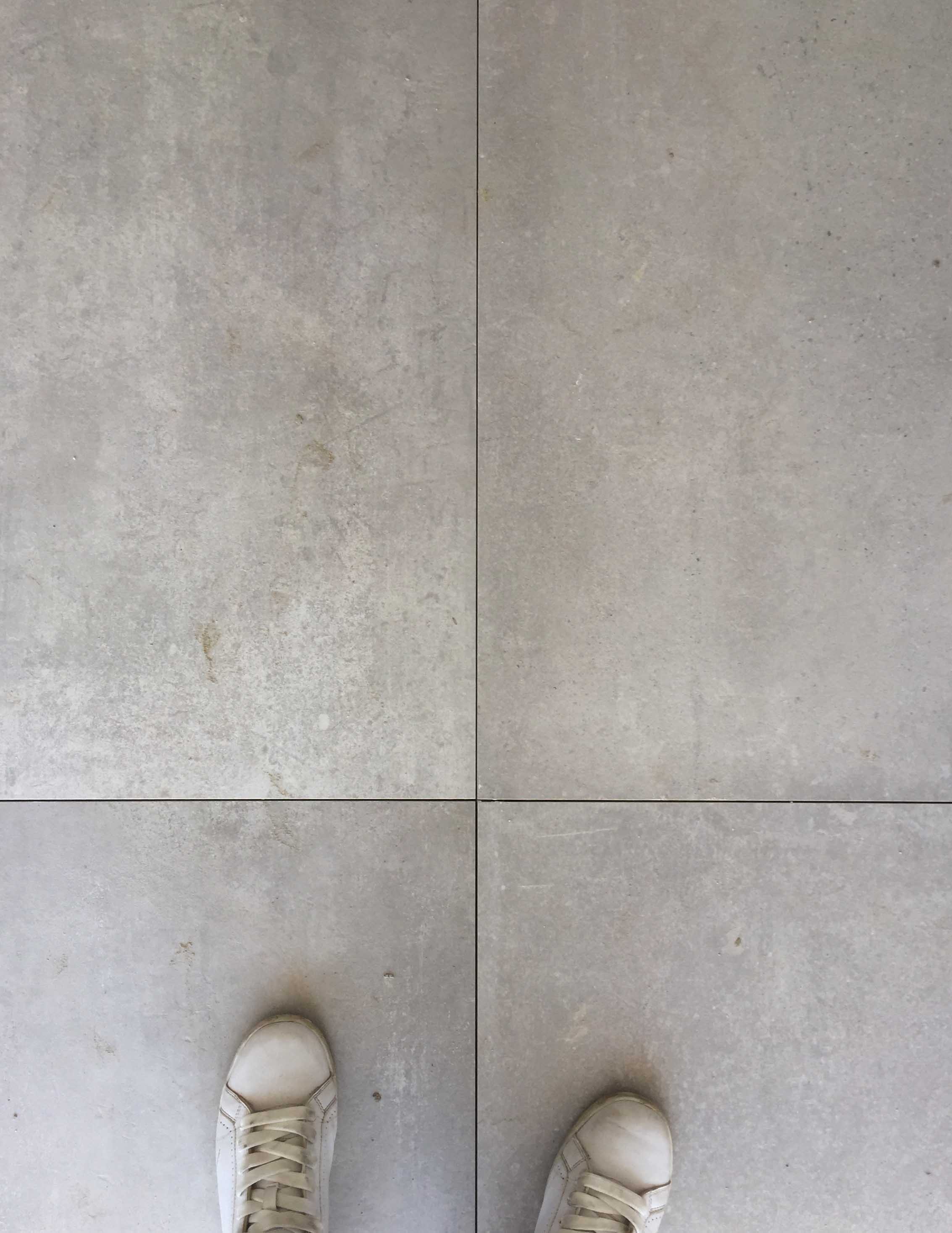CONCRETE EFFECT TILES - ON SITE