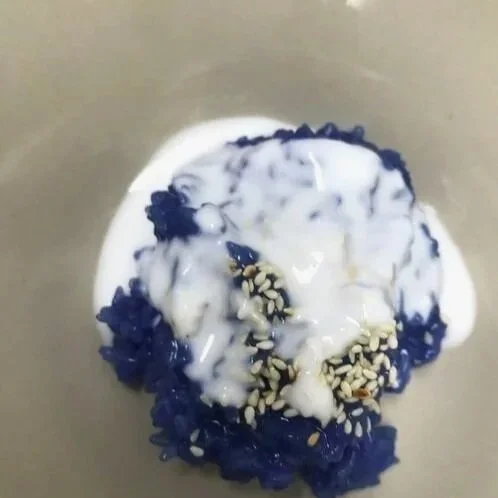 Sweet Blue Pea Sticky Rice