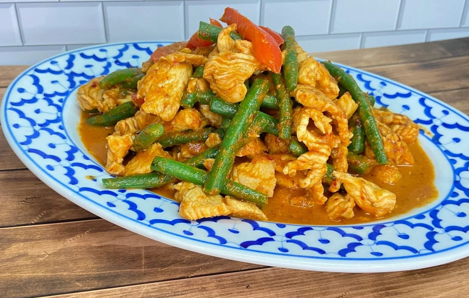 Pad Prik Khing with Chicken 