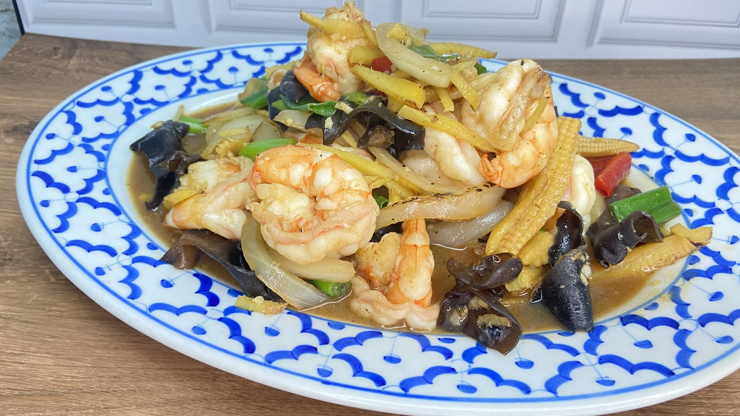 Pad Ginger with Shrimp