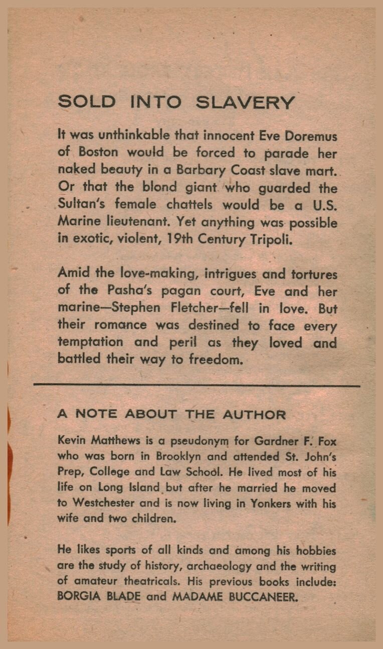 Barbary Slave Kevin Matthews Gardner F Fox 002.jpg