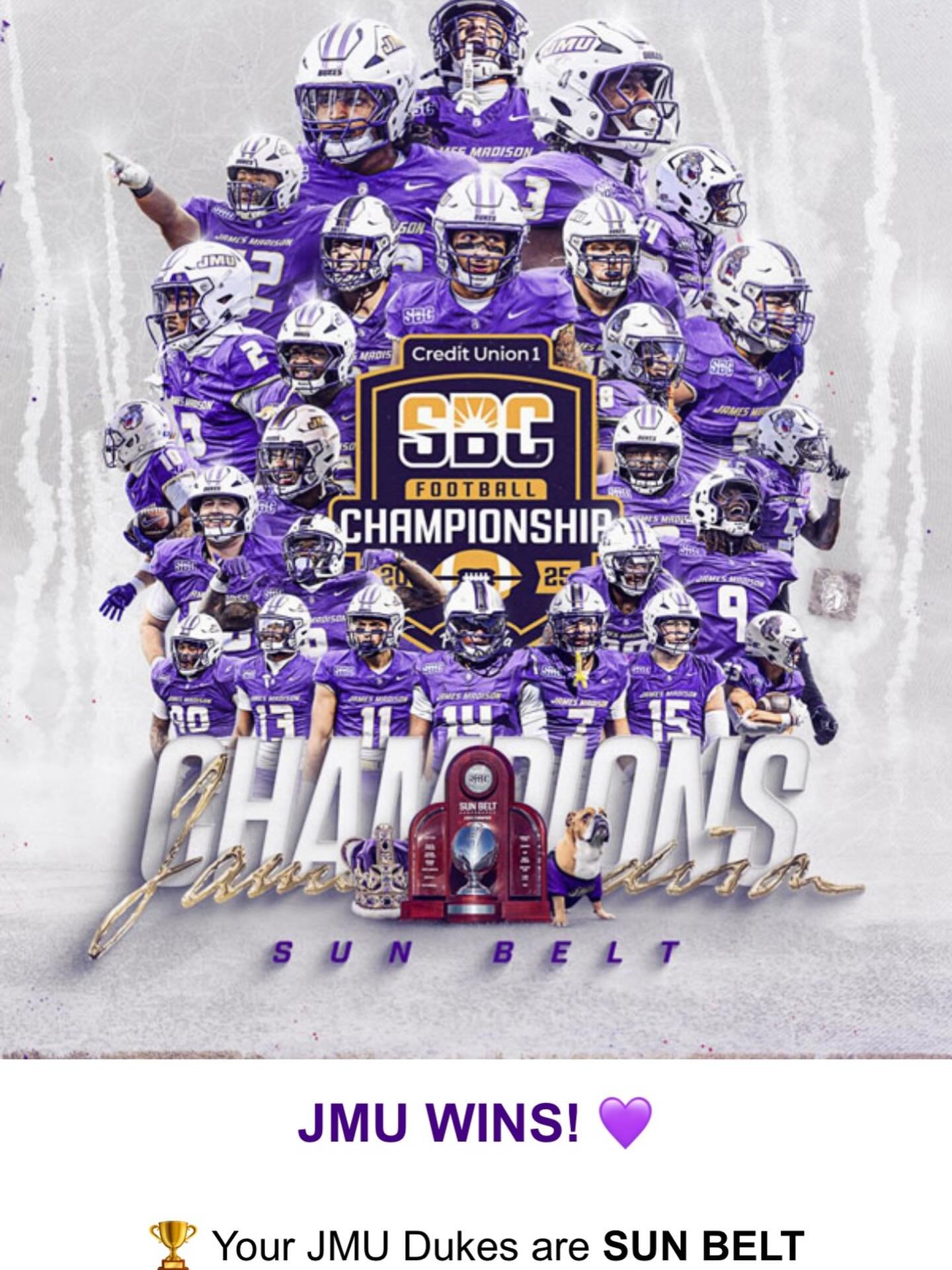 JMU didn&rsquo;t just win&hellip; they dominated.
And because we like our coffee the same way we like our football games &mdash; strong with a big score gap &mdash; we&rsquo;re giving you a discount equal to the point difference. 17% 😏☕

Celebrate a