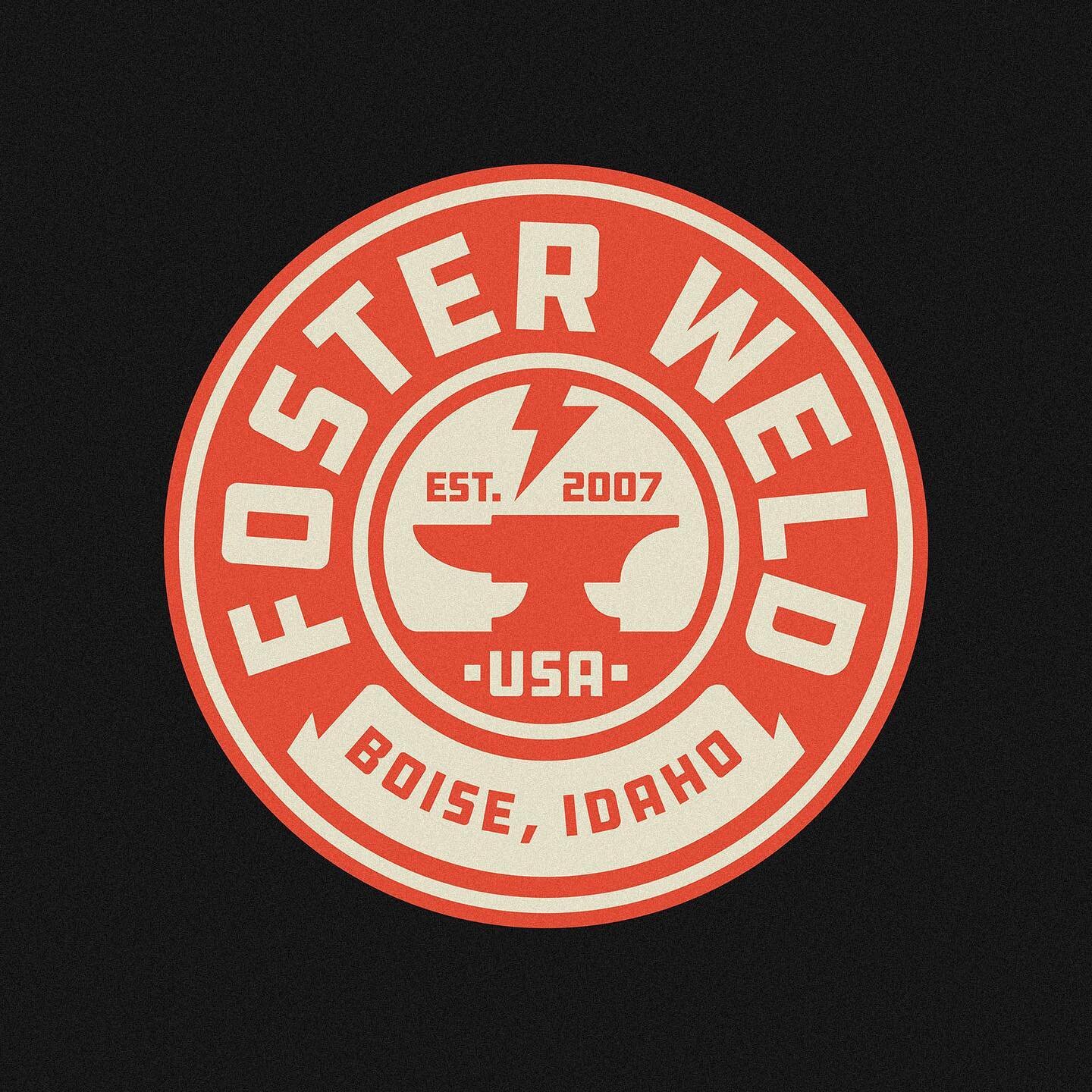 This is probably my favorite badge from the Foster Weld set. Can&rsquo;t wait to see these graphics on apparel!⚡️
.
.
.
.
.
#metalwork #distressedunrest #logobloom #graphicdesign #typedesign #logotypedesign #minimallogodesign #modernbadge #modernlogo