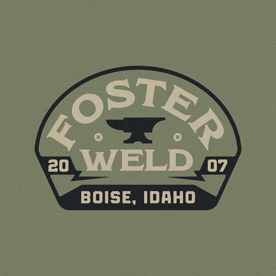 Here&rsquo;s another badge from the Foster Weld set! Super stoked with how this one turned out. Can&rsquo;t wait to post the entire flash sheet of all 6 badges next week! ⚡️
.
.
.
.
.
#metalwork #distressedunrest #logobloom #graphicdesign #typedesign