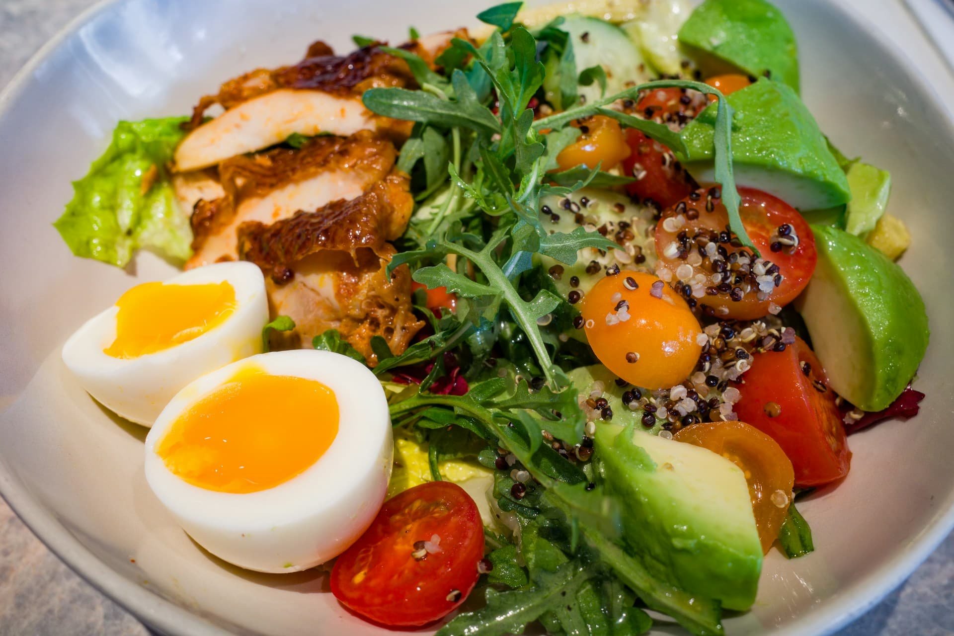 A satisfying salad that rejects diet culture and embraces anti-diet food freedom. Photo by Declan Sun on Unsplash