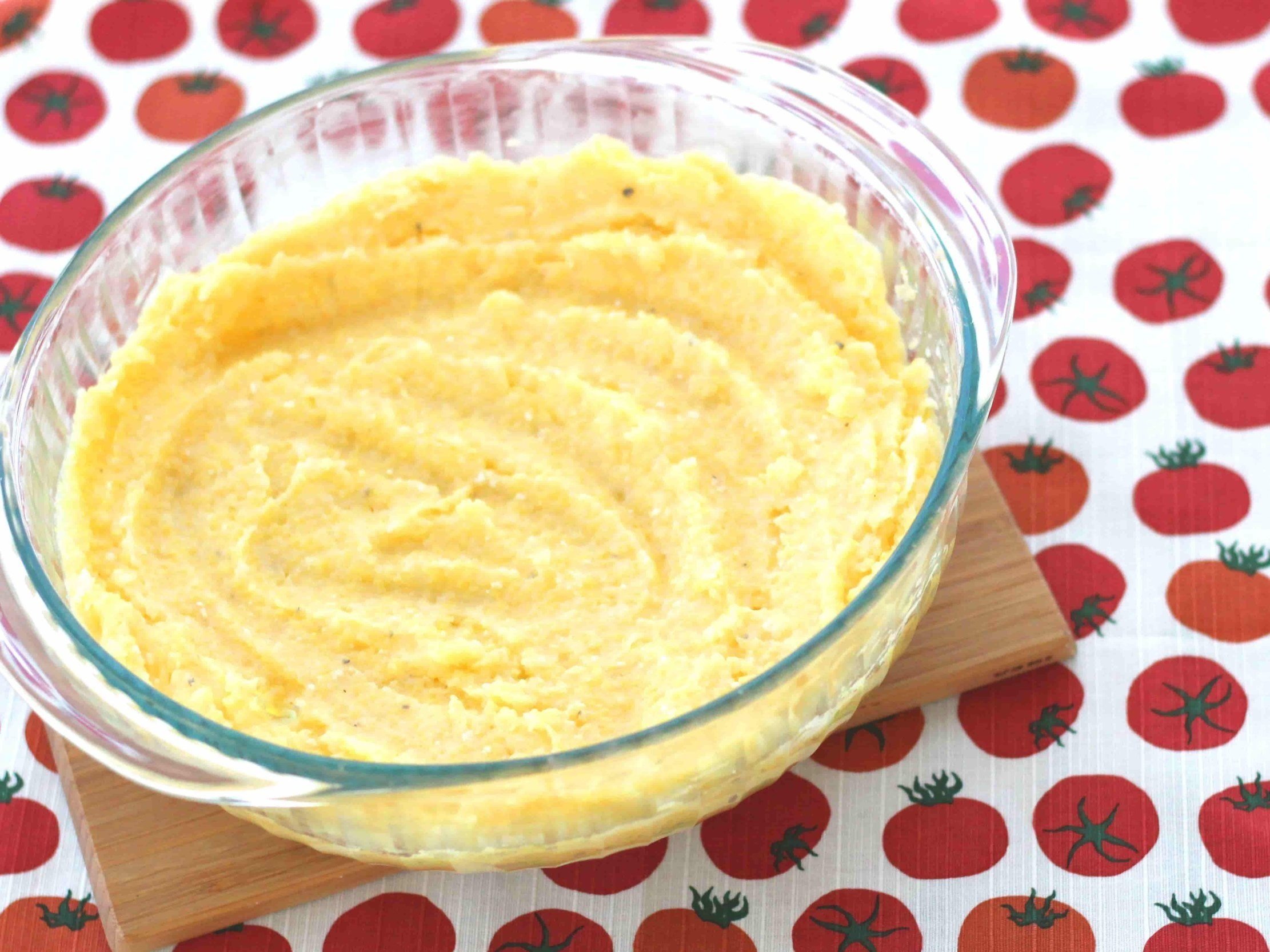No-Stir Garlic Polenta