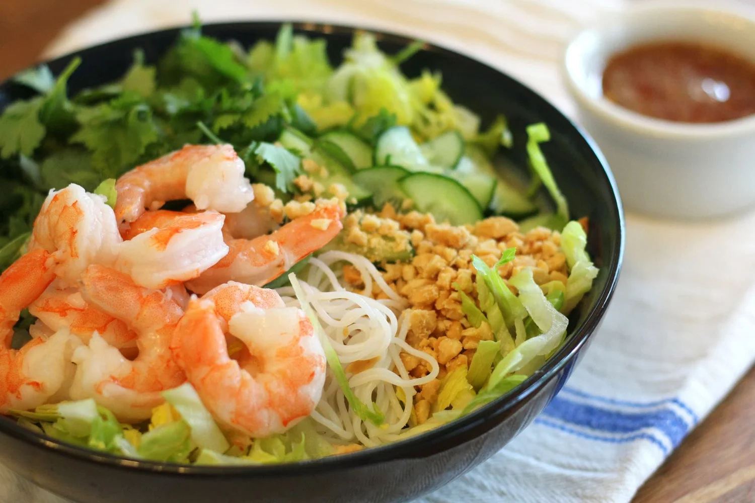 Shrimp Summer Roll Bowl