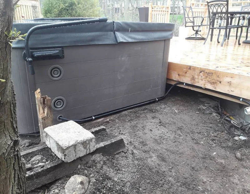 Hub Tub Electrical Install