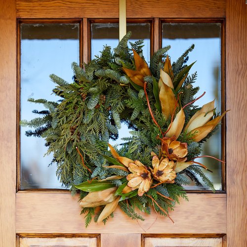 Blush and Apricot Statice Dried Flowers - The Parsons Wreath Company