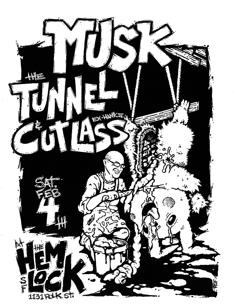 musk-tunnel-cutlass-pokemon-pikachu-noiserock-poster-flyer-artwork-robfletcher-thehemlock-2017