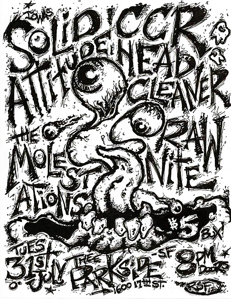 ccrheadcleaner-rawnite-molestations-noiserock-poster-flyer-artwork-robfletcher-theparkside-2012