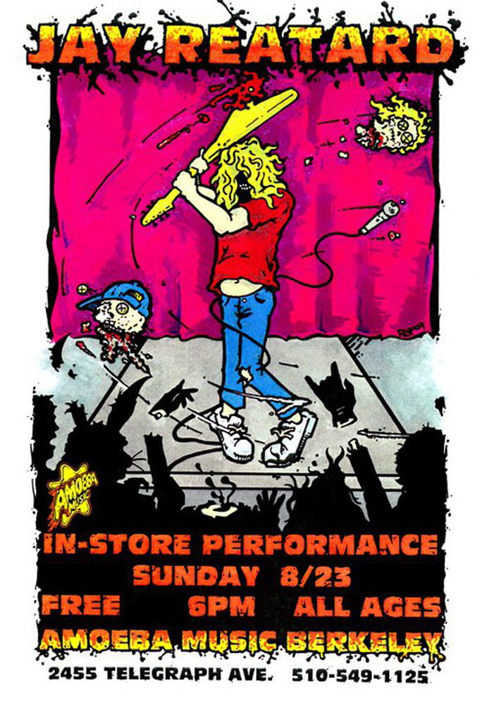 jayreatard-live-amoeba-records-instore-garage-poster-flyer-artwork-robfletcher-berkeley-2009