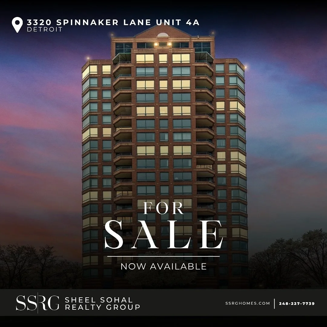 Featured Listing: Modern Riverfront Living at Spinnaker Tower in Detroit 🌇🏡
Discover a rare opportunity to own this beautifully updated 2-bedroom, 2-bath corner-unit condo in the exclusive gated community of Harbortown, just steps from Detroit&rsq
